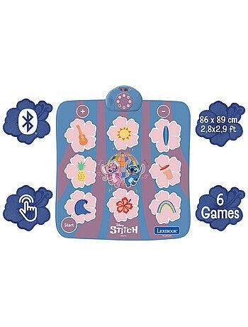 Tappeto da ballo elettronico, bluetooth e luminoso stitch con 6 modalità di gioco