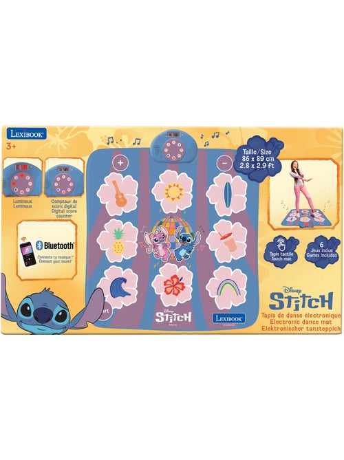 Tappeto da ballo elettronico, bluetooth e luminoso stitch con 6 modalità di gioco - Kiabi Tappeto da ballo elettronico, bluetooth e luminoso stitch con 6 modalità di gioco - Kiabi