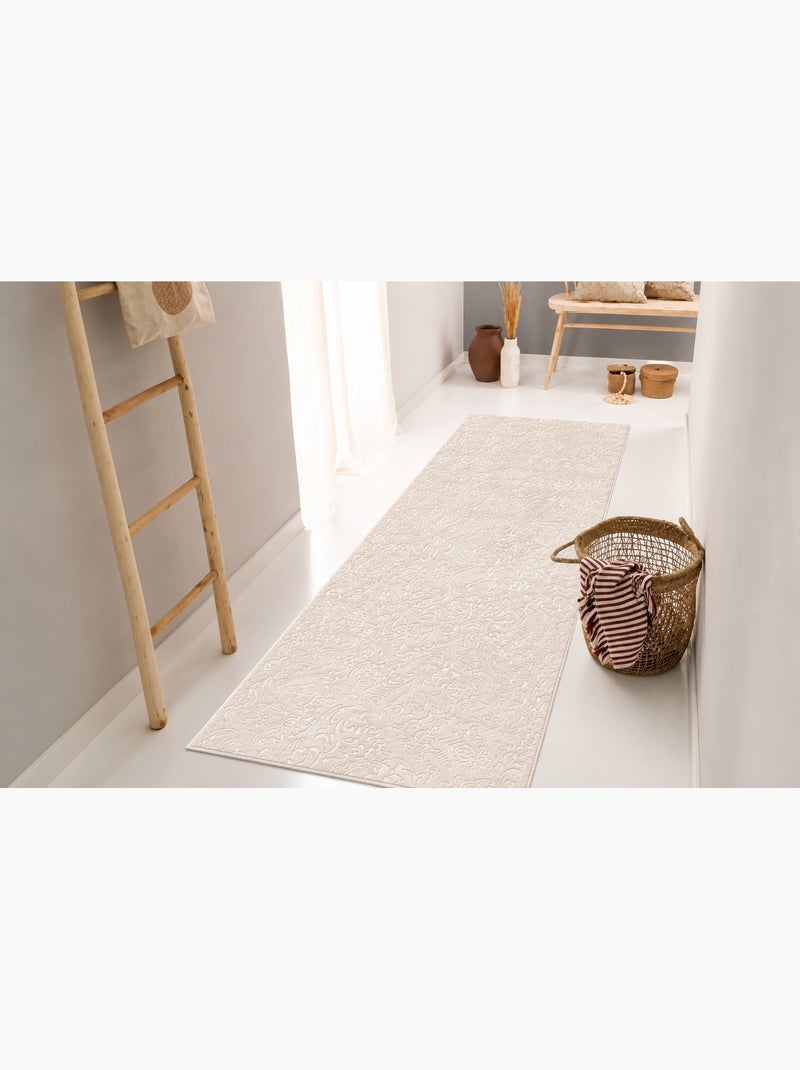 Tappeto da corridoio classico Grigio - Kiabi