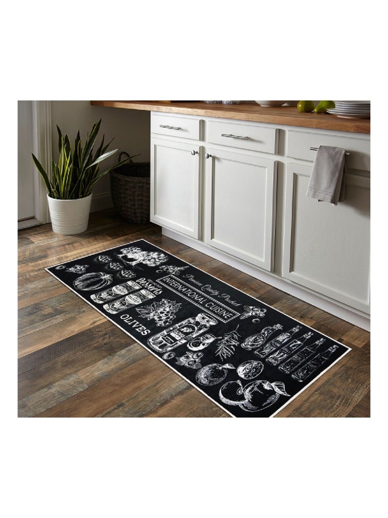 Tappeto da cucina Internationale Nero Nero - Kiabi