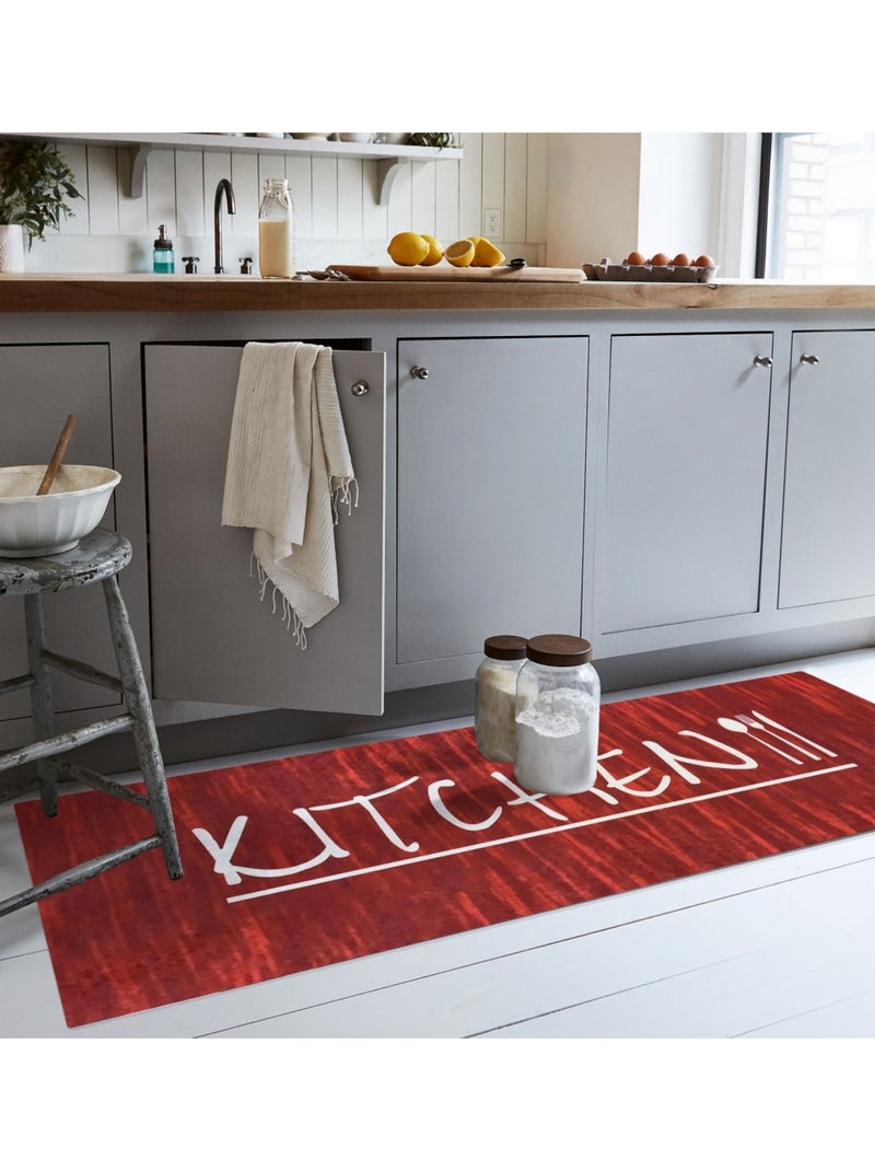 Tappeto da cucina KITCHEN Rosso - Kiabi