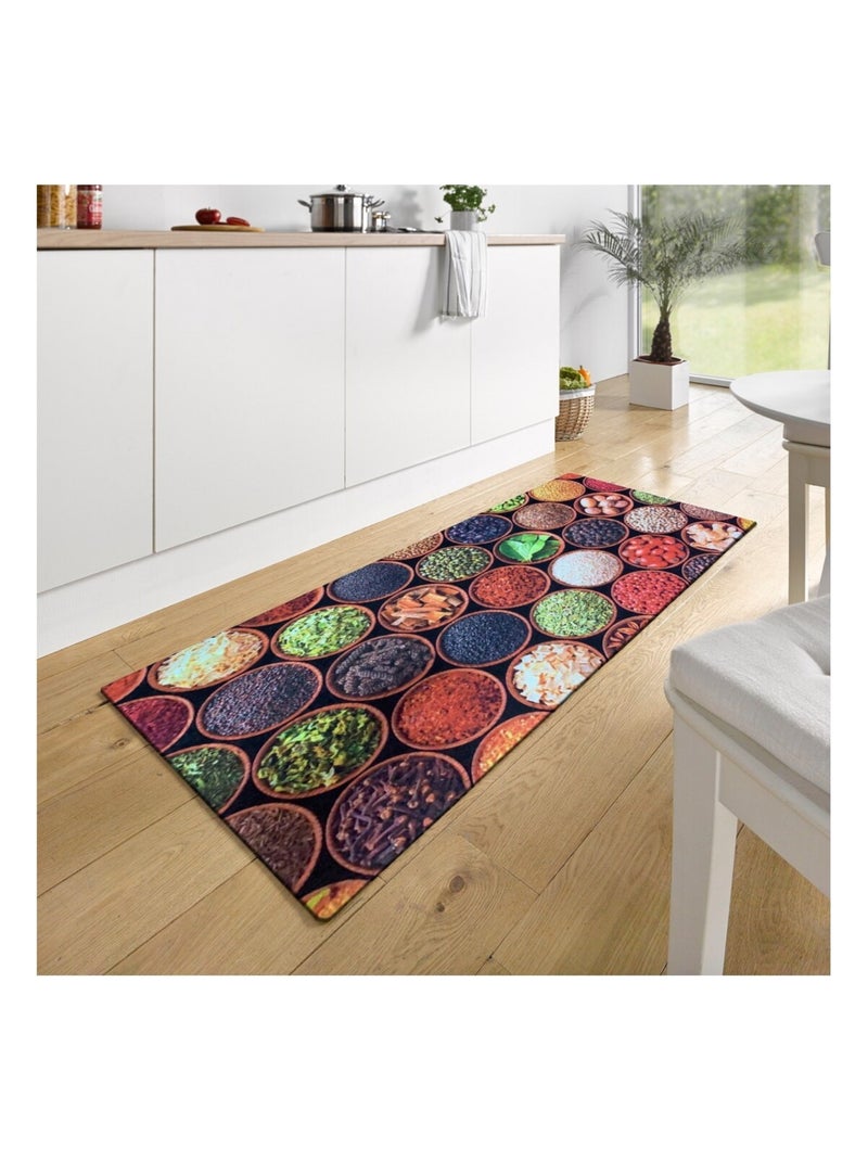 Tappeto da cucina stampato Marrone - Kiabi