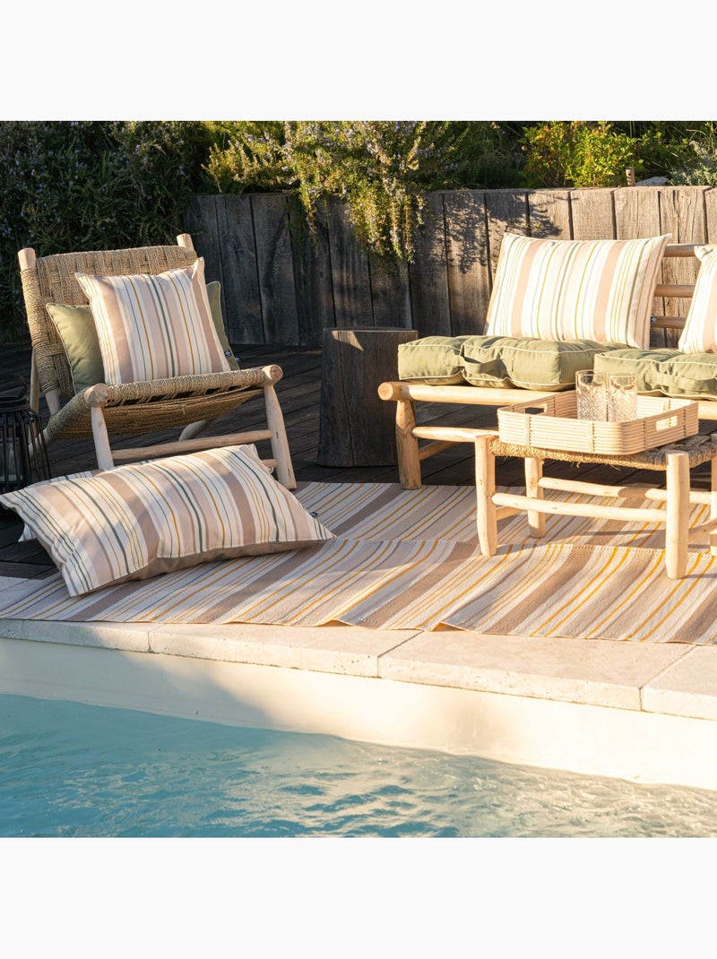 Tappeto da esterno a righe Beige chiaro - Kiabi