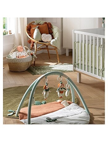 Tappeto da gioco in velluto verde 75x83 - SAUTHON