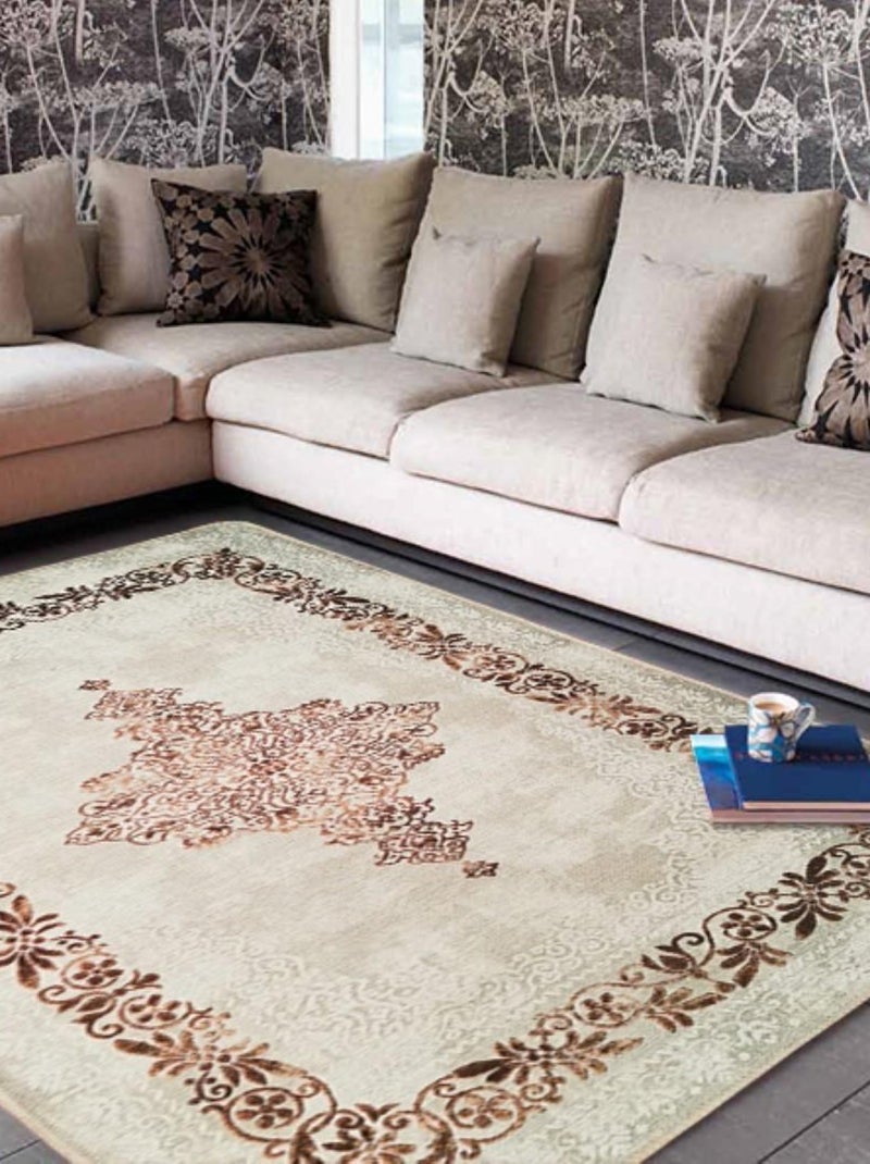 Tappeto da interno Baroque Beige - Kiabi