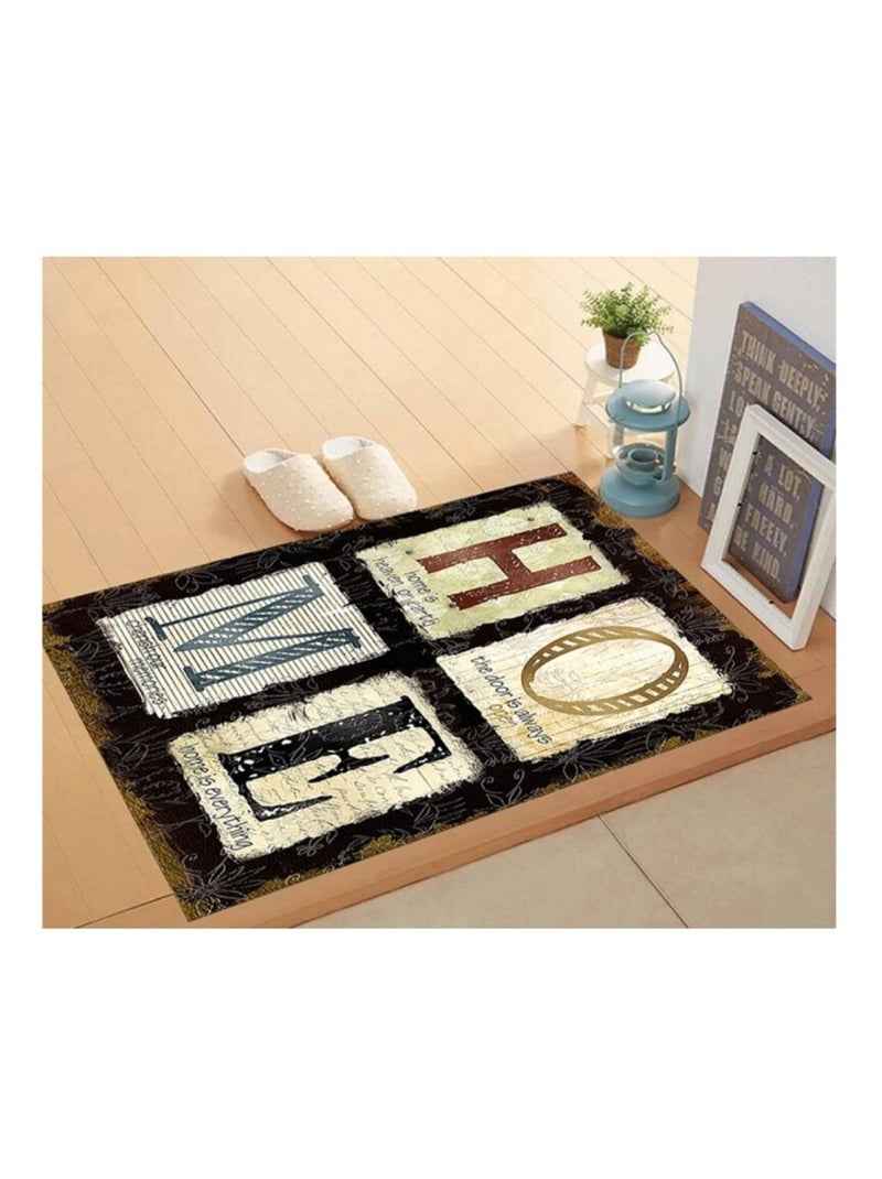 Tappeto da interno HOME Nero Nero - Kiabi