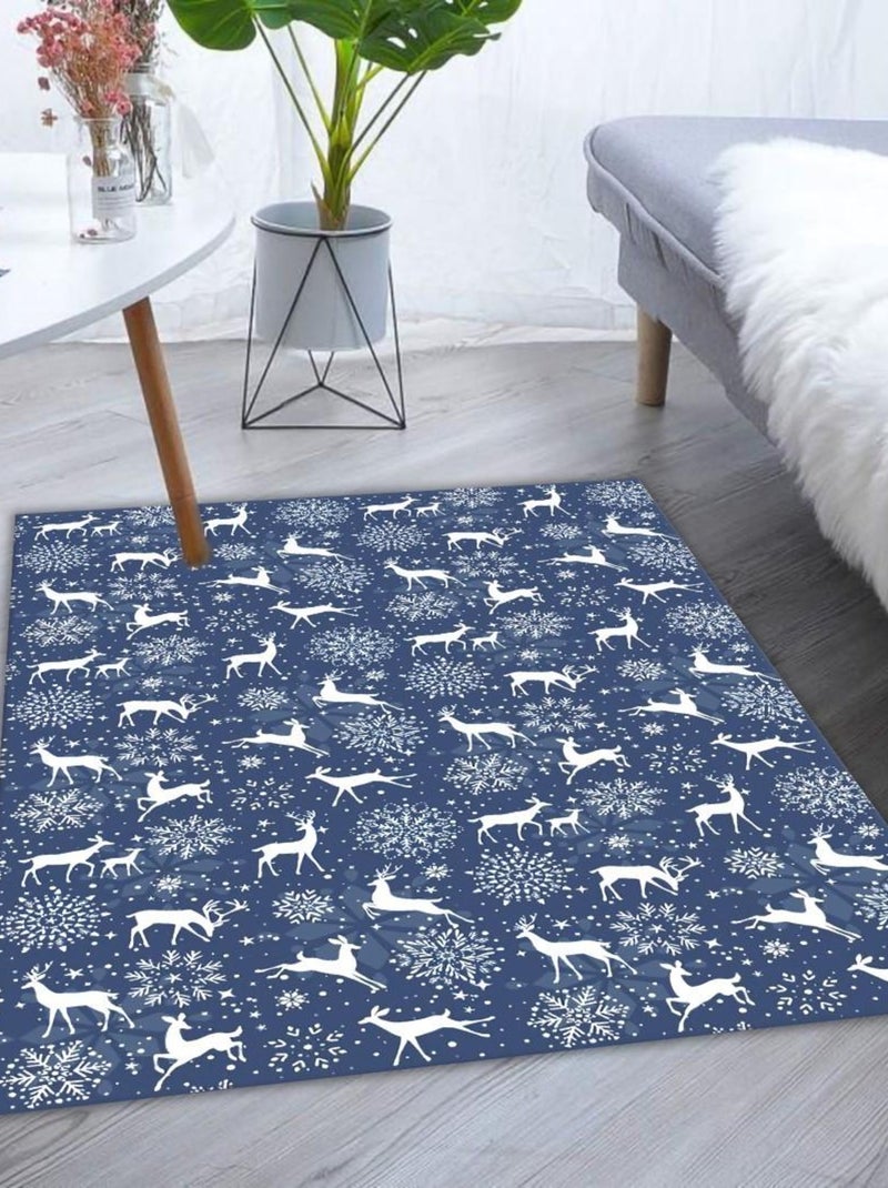 Tappeto da interno Natale Blu - Kiabi