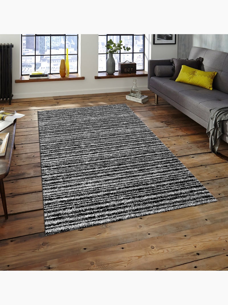 Tappeto da interno SELMA Nero Nero - Kiabi