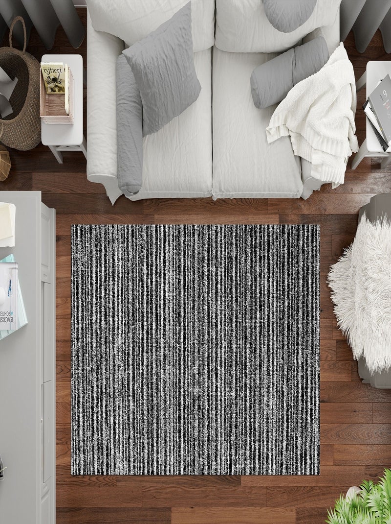 Tappeto da interno SELMA Nero Nero - Kiabi