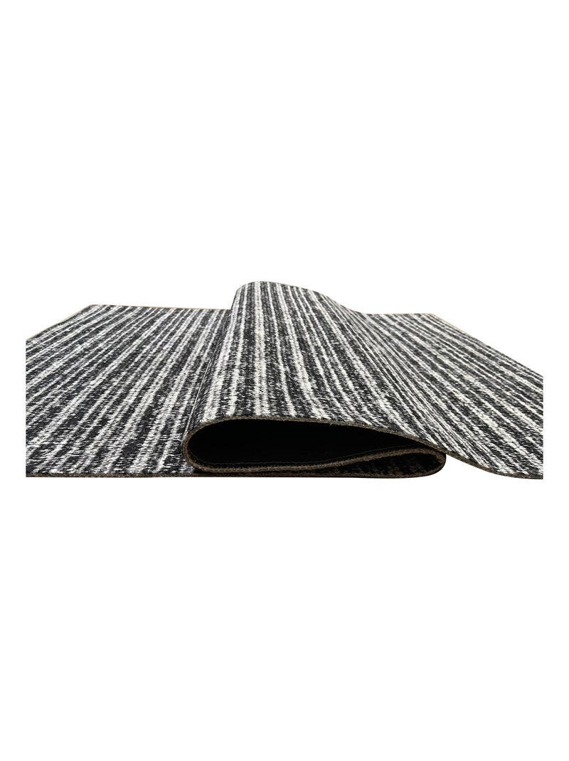 Tappeto da interno SELMA Nero Nero - Kiabi