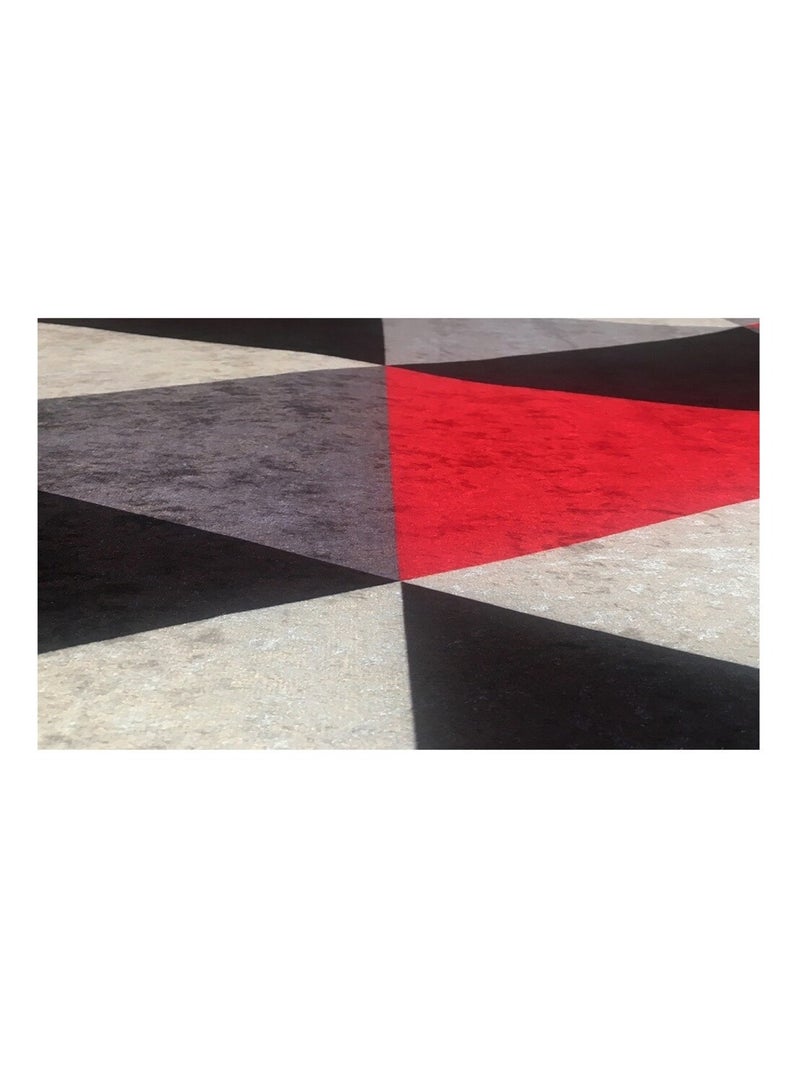Tappeto da interno tinta unita Rosso - Kiabi