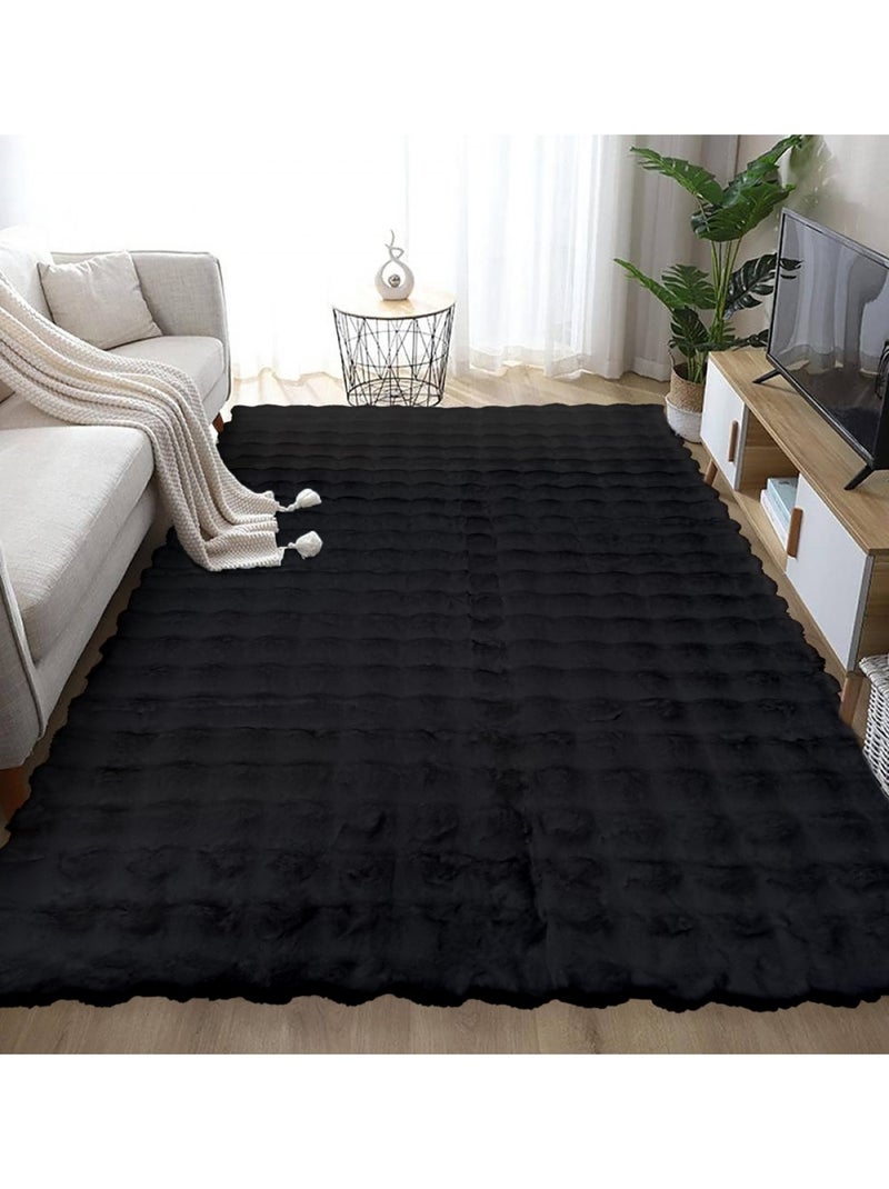 Tappeto da interno TOSCANA Nero Nero - Kiabi