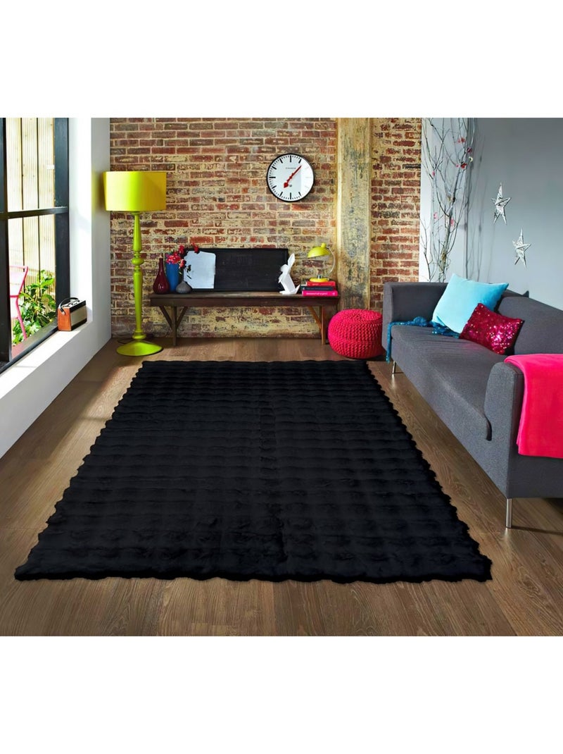 Tappeto da interno TOSCANA Nero Nero - Kiabi