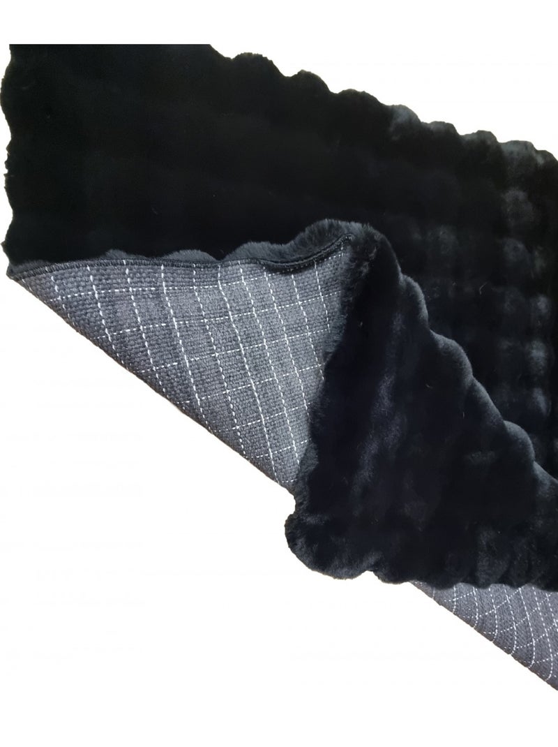 Tappeto da interno TOSCANA Nero Nero - Kiabi