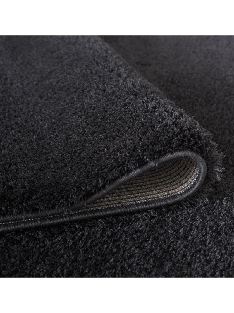 Tappeto da interno VELVET Grigio antracite - Kiabi