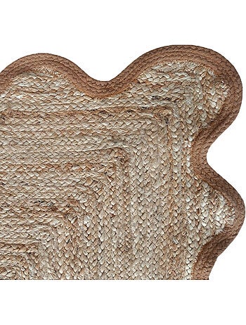 Tappeto da salotto intrecciato con finitura ondulata
