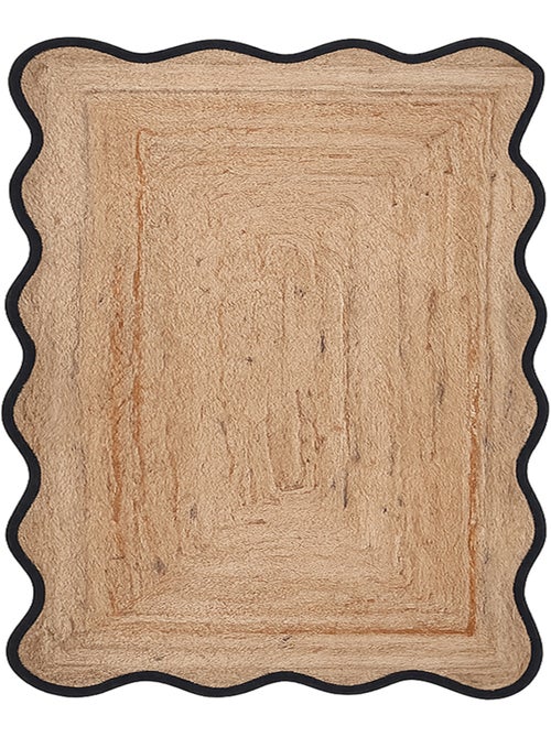 Tappeto da salotto intrecciato con finitura ondulata - Kiabi