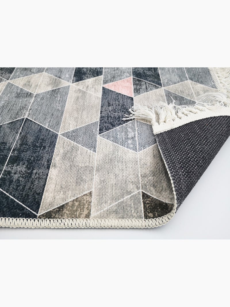 Tappeto da salotto lavabile TRENDY, Pastello Grigio - Kiabi