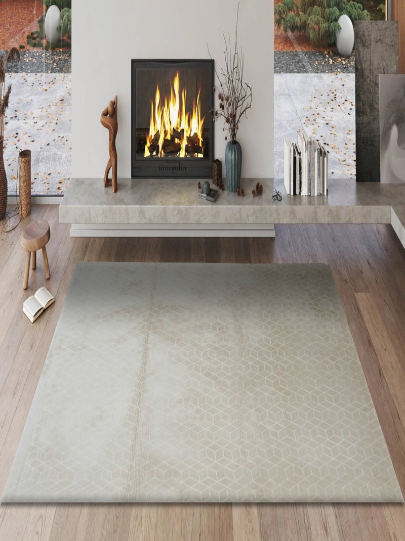 Tappeto da soggiorno ASTANA Beige - Kiabi