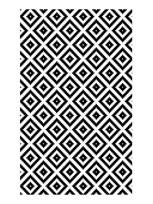 Tappeto da soggiorno Black & White - Kiabi