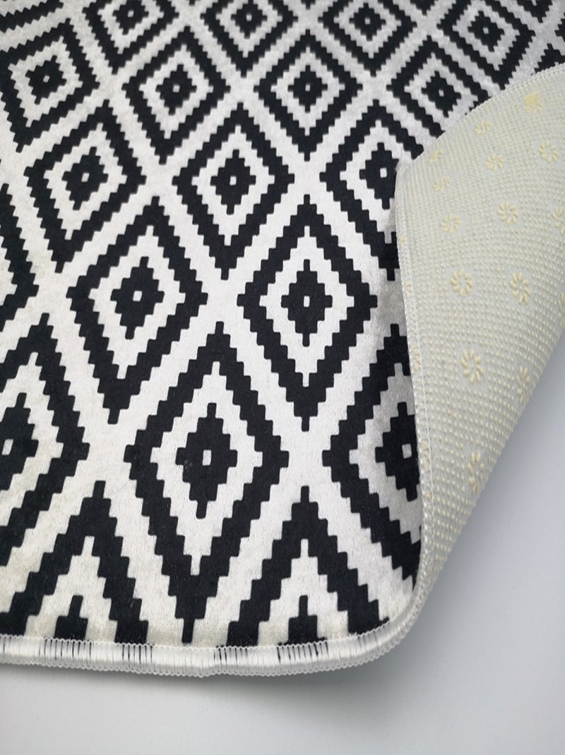 Tappeto da soggiorno Black & White Bianco - Kiabi