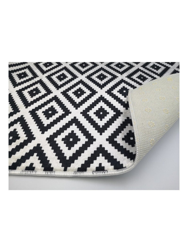 Tappeto da soggiorno Black & White Bianco - Kiabi