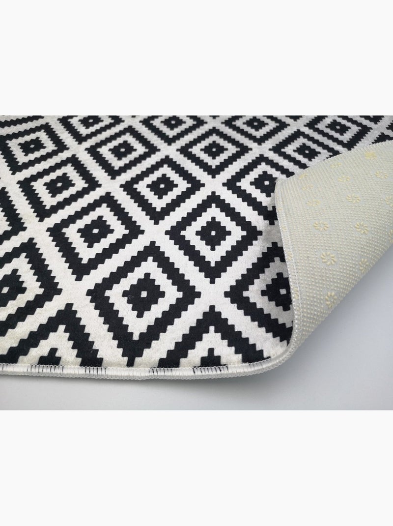 Tappeto da soggiorno Black & White Bianco - Kiabi