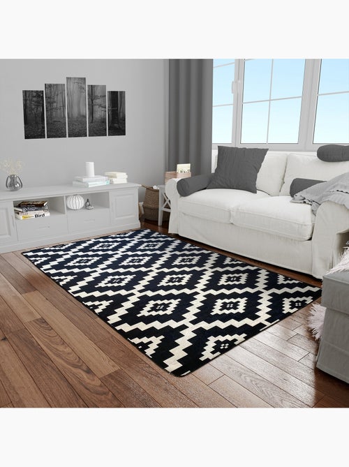 Tappeto da soggiorno Black & White - Kiabi