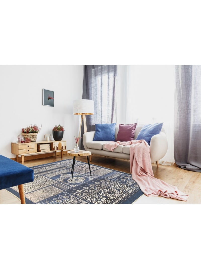 Tappeto da soggiorno CORDOUE Blu - Kiabi