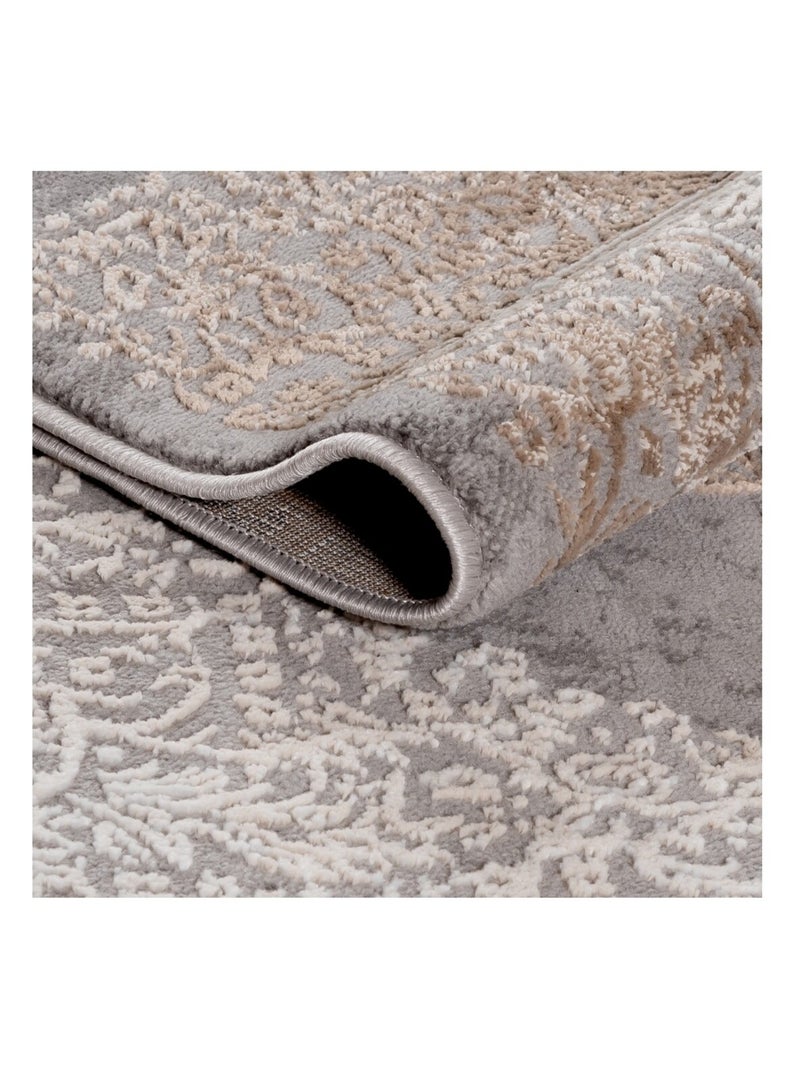 Tappeto da soggiorno LEXA Barocco Grigio - Kiabi