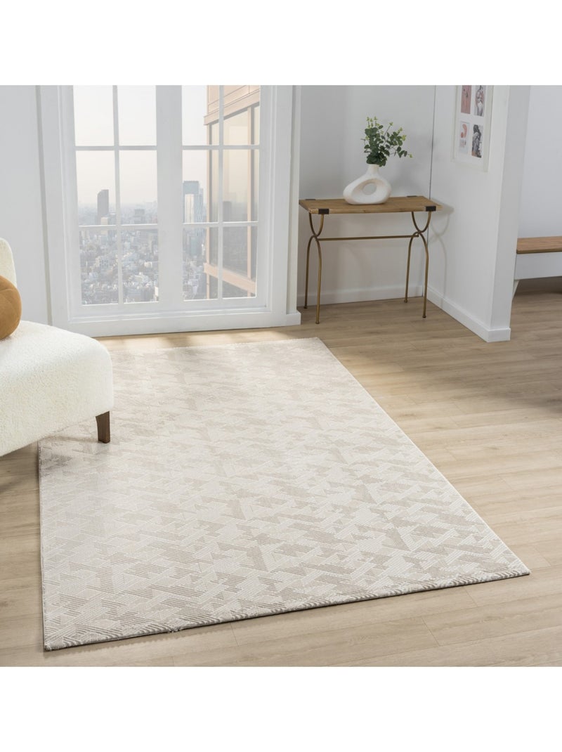 Tappeto da soggiorno NORA 5700 Beige - Kiabi