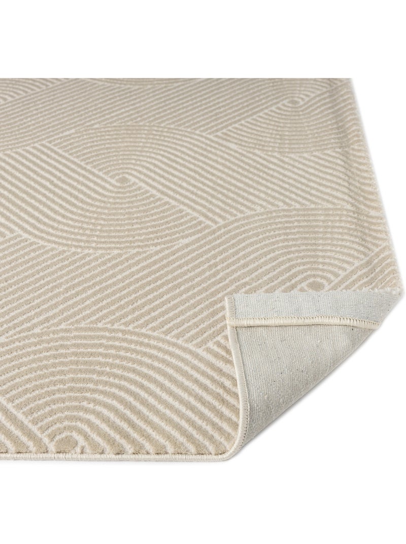 Tappeto da soggiorno NORA 5800 Beige - Kiabi