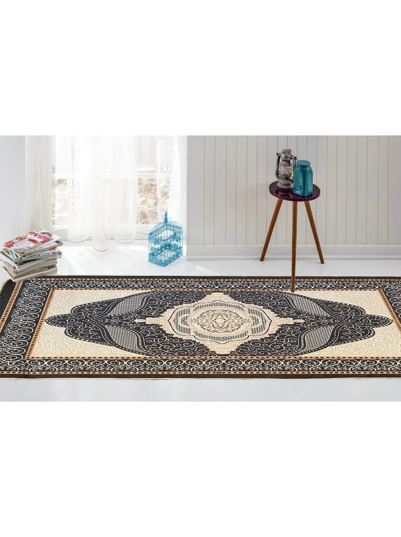 Tappeto da soggiorno OTTOMAN Nero - Kiabi