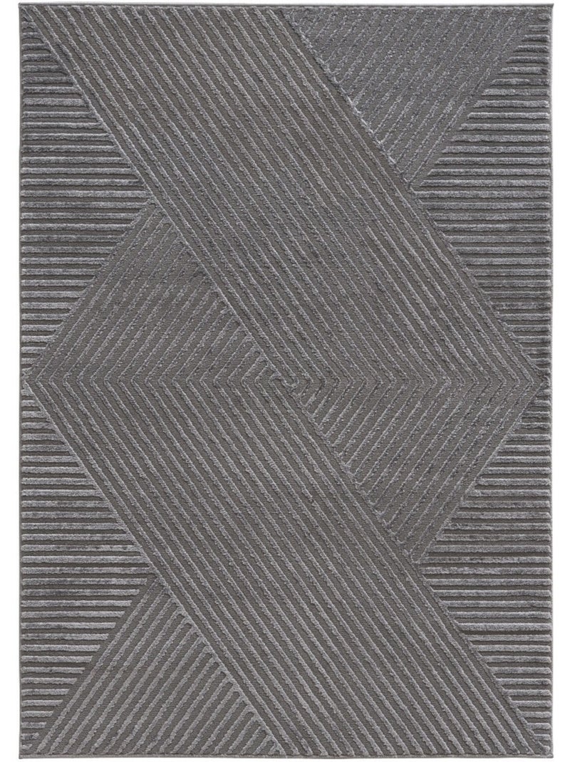 Tappeto da soggiorno RIO 16 Grigio antracite - Kiabi