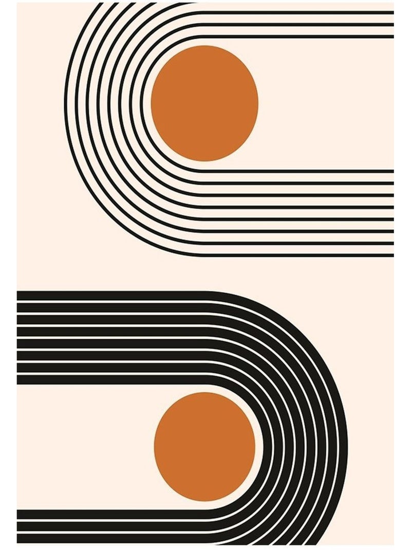 Tappeto da soggiorno SEVENTIES Arancione - Kiabi