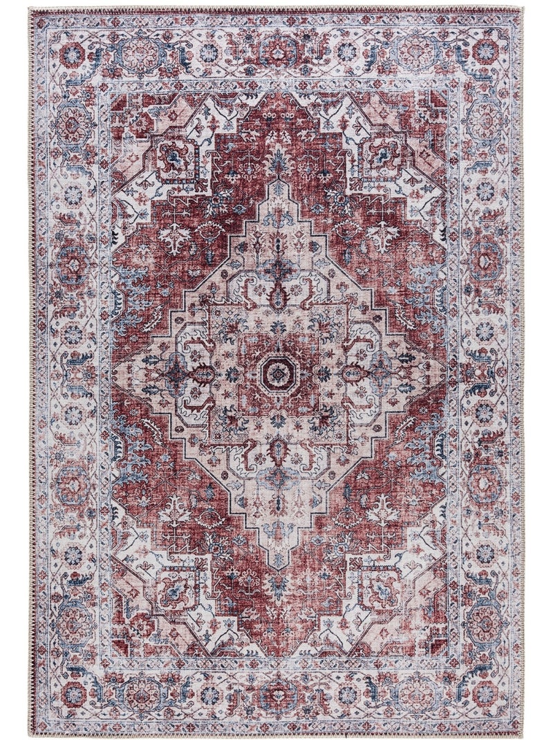 Tappeto da soggiorno VINTAGE 3540 Rosso - Kiabi