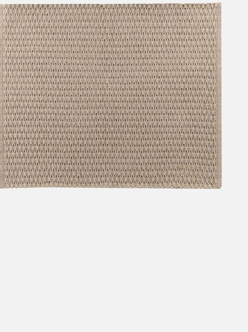 Tappeto decorativo in cotone intrecciato Marrone chiaro - Kiabi