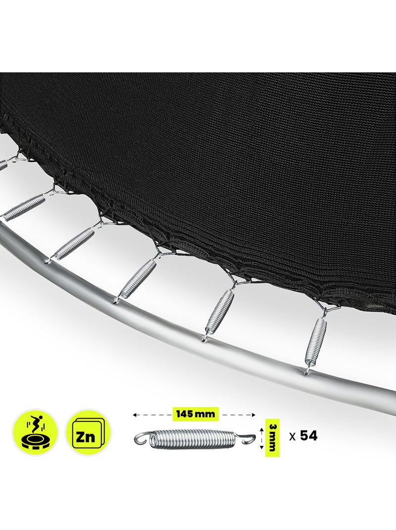 Tappeto elastico bimbi con rete e scaletta 305cm HyperMotion Nero - Kiabi