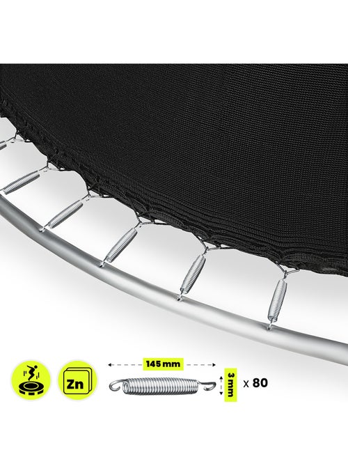 Tappeto elastico bimbi con rete e scaletta 430cm HyperMotion - Kiabi