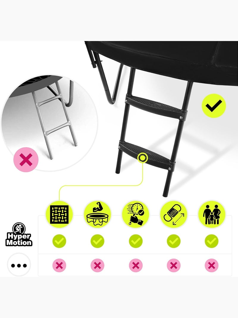 Tappeto elastico da giardino con rete 366cm HyperMotion Nero - Kiabi