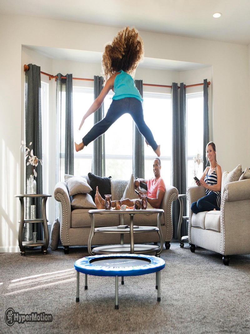 Tappeto elastico fitness pieghevole 91cm 36 molle HyperMotion Blu - Kiabi