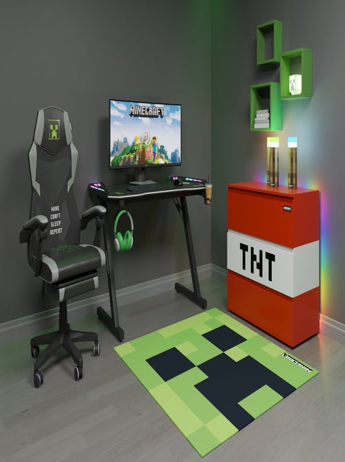 Tappeto gamer quadrato Creeper antiscivolo "Roba" – Minecraft - Kiabi