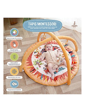 Tappeto gioco con archi LITTLE JUNGLE | SUPERBE BEBE