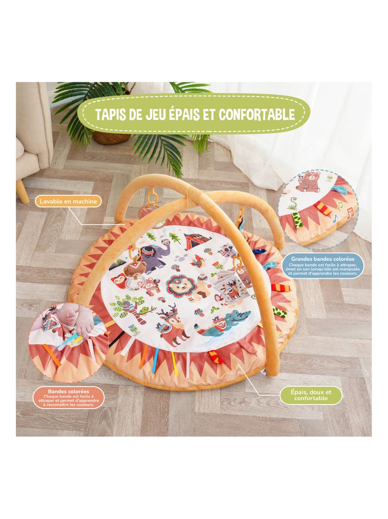 Tappeto gioco con archi LITTLE JUNGLE | SUPERBE BEBE Arancione - Kiabi