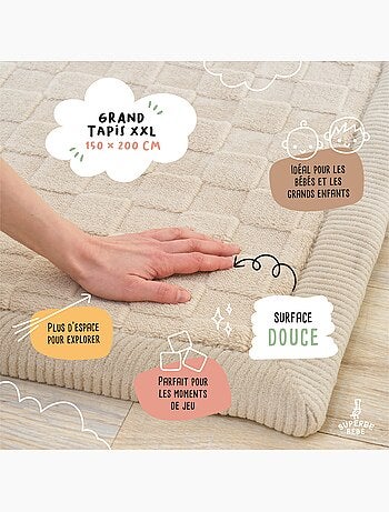 Tappeto gioco e attività in schiuma - 200x150x2,5 - Cocoon Plus | SUPERBE BEBE