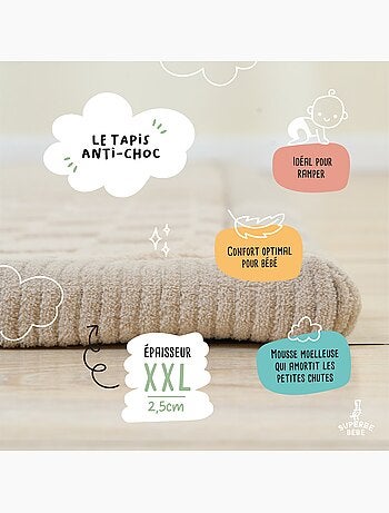 Tappeto gioco e attività in schiuma - 200x150x2,5 - Cocoon Plus | SUPERBE BEBE