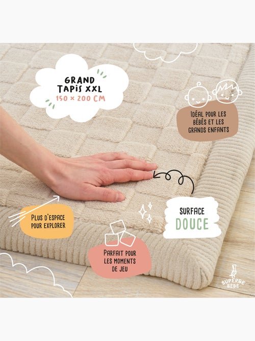 Tappeto gioco e attività in schiuma - 200x150x2,5 - Cocoon Plus | SUPERBE BEBE - Kiabi