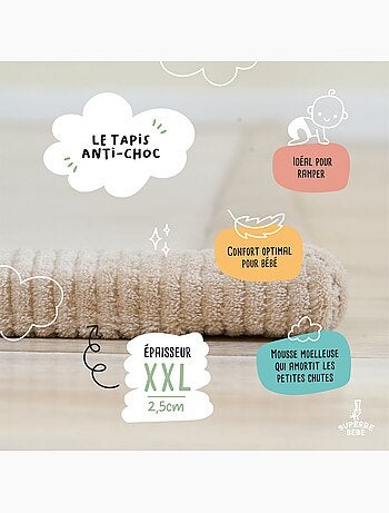 Tappeto gioco e attività in schiuma - 200x150x2,5 - Cocoon Plus | SUPERBE BEBE