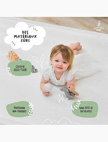 Tappeto gioco e attività in schiuma - 200x150x2,5 - Cocoon Plus | SUPERBE BEBE