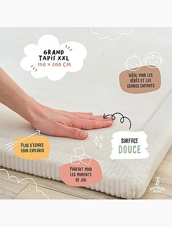 Tappeto gioco e attività in schiuma - 200x150x2,5 - Cocoon Plus | SUPERBE BEBE